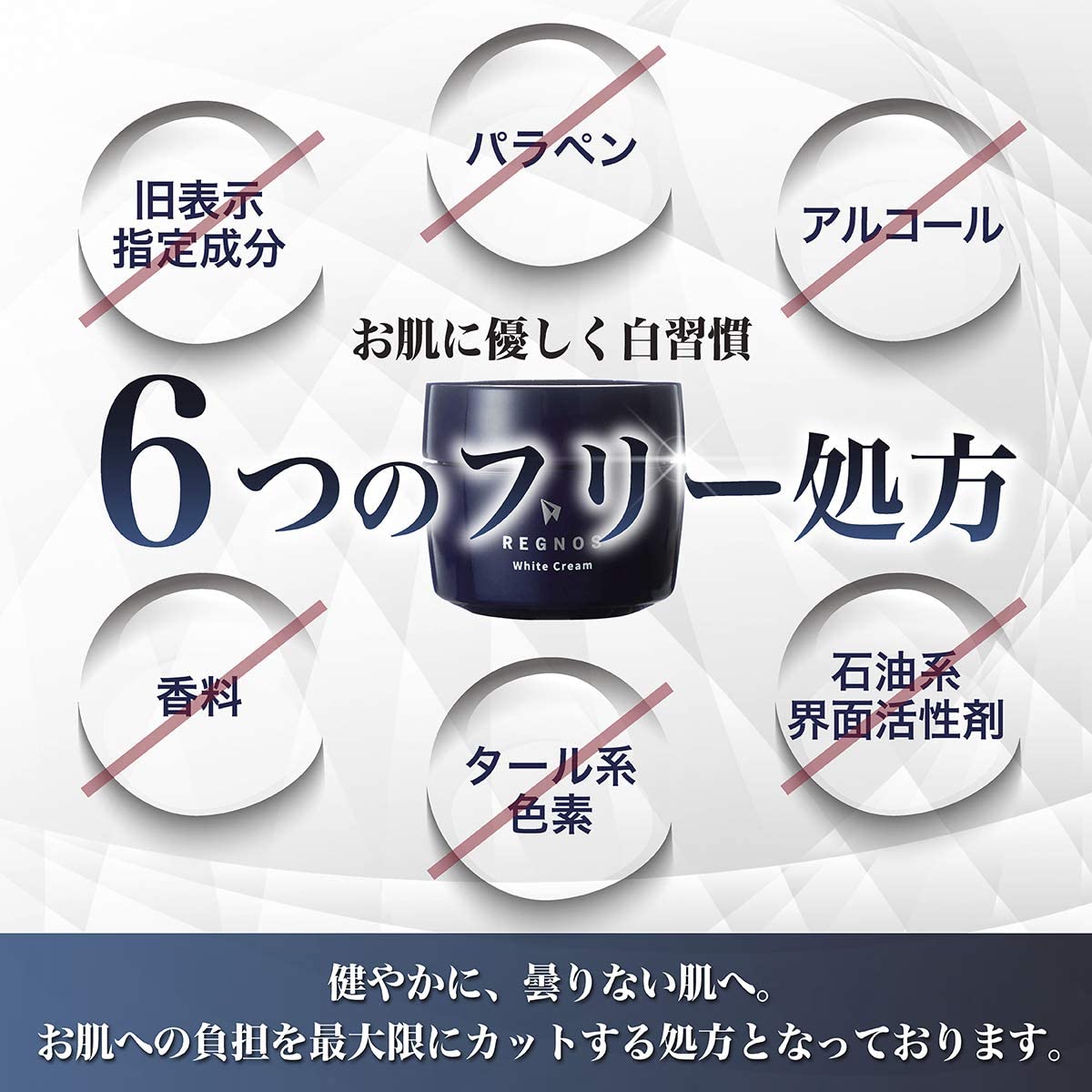 【3人シェア買いでお得】メンズ　薬用ホワイトクリーム　医薬部外品　美白　シミ　くすみ　そばかす　REGNOS（レグノス）男性用