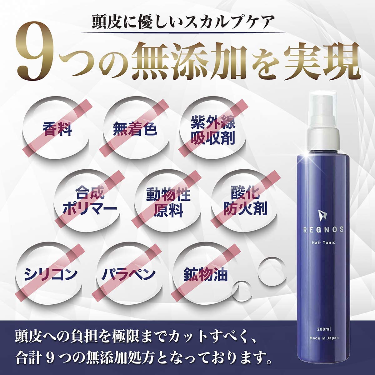 【3人シェア買いでお得】メンズ　薬用育毛剤　医薬部外品　【抜け毛予防　発毛促進】REGNOS（レグノス）　男性用