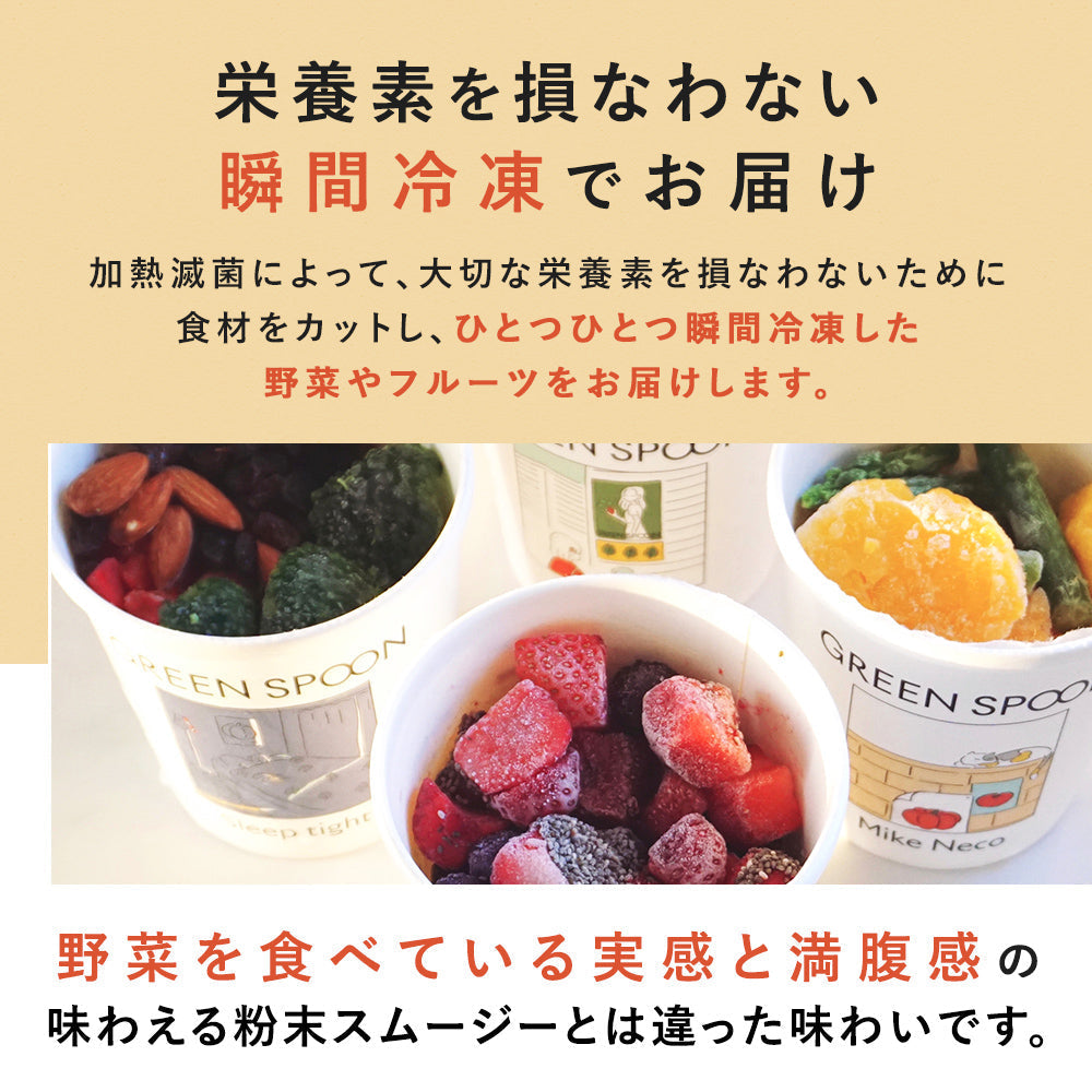 （パウチ）GREEN SPOON スムージー4食セット