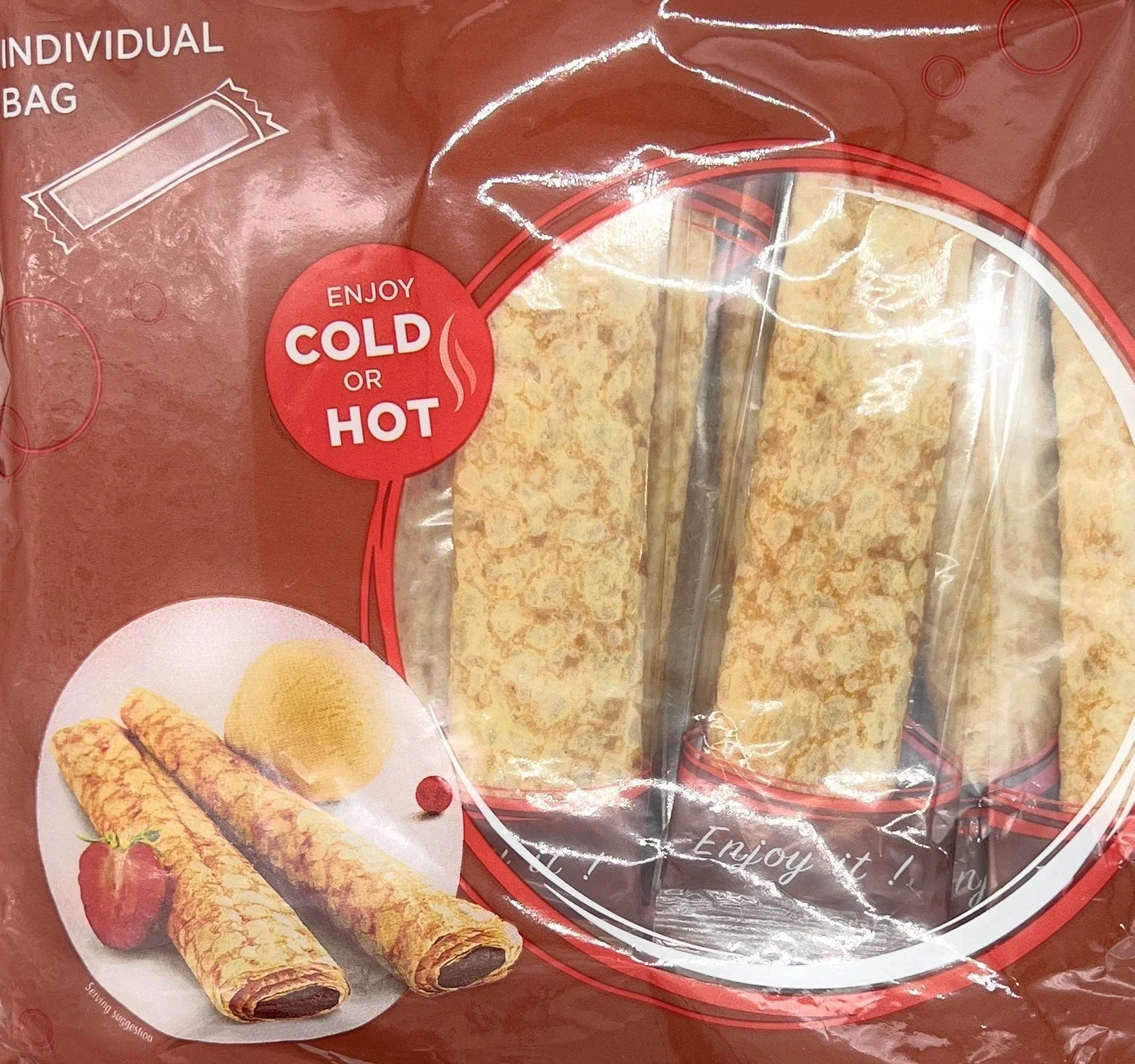 【たっぷり10個！大人気チョコレートクレープ 】 30g　FRENCH CHOCOLATE CREPES 10pack　※