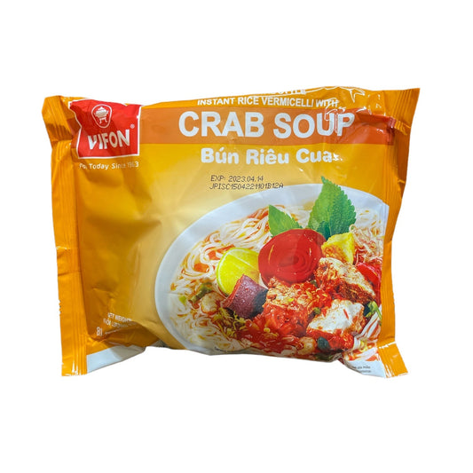 VIFON インスタントビーフン カニ肉風味 80g 5袋 BUN RIEU CUA VIFON 80g 5goi