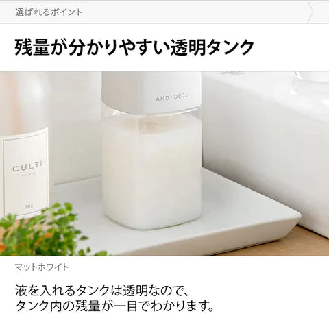 【超シェア買い祭】電動ソープディスペンサー 液体タイプ マットホワイト