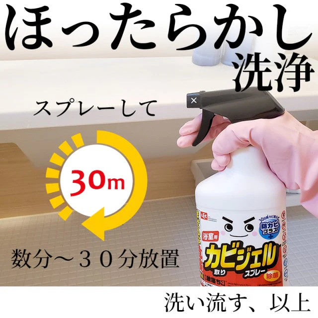 【超シェア買い祭】カビ取り剤 ジェル スプレー 2本セット 防カビプラス 激落ちくん 垂れにくい 密着 レック