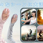 ホワイト アームカバー 日焼け防止 UVカット手袋 運転用 サイクリング用 UPF50+ 接触冷感 吸汗速乾 滑り止め 冷感 ひんやり   手袋 レディース 指 手の甲 uvケア