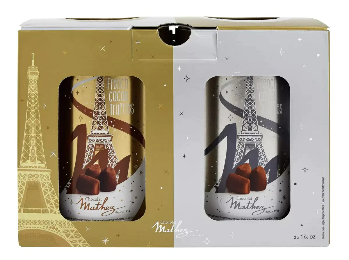 【2缶セット】【送料無料】マセズ チョコレート Mathez トリュフ トリュフチョコレート フランス製 チョコ 【1缶500g×2缶セット】【バレンタイン】 お徳用 プレゼント　コストコ通販【送料無料】＃8