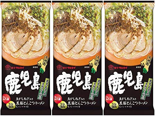 入荷後発送　鹿児島黒豚とんこつラーメン2食×3袋