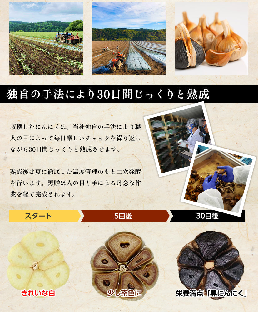 訳あり 青森県産熟成黒にんにく 黒贈 1kg