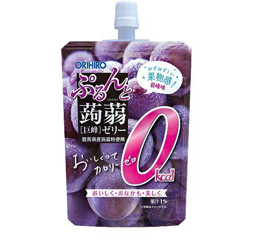 【送料無料】オリヒロ ぷるんと蒟蒻ゼリー カロリーゼロ 巨峰 130g×8個入×6箱