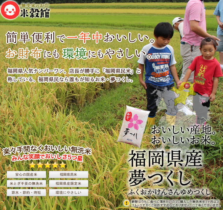 無洗米 10kg 九州産 無洗米 2kg 小分け　いろいろ小袋セット　送料無料 10kg九州のお米だけ無洗米