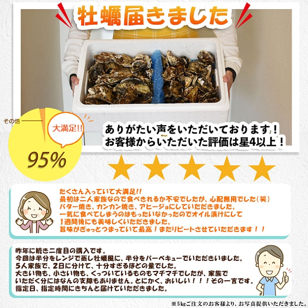「生食用 殻付き 牡蠣 ４ｋｇ」生食用（28~70粒）【一部条件付き要説明確認 】牡蠣 殻付き 牡蛎 牡蠣 殻付 宮城県産 カキ 加熱出荷時増量タイプ５ｋｇ【現在は生食出荷中】海産物 魚介類 魚介 海鮮 母の日 父の日 送料無料 ＢＢＱ バーベキュー 【100】