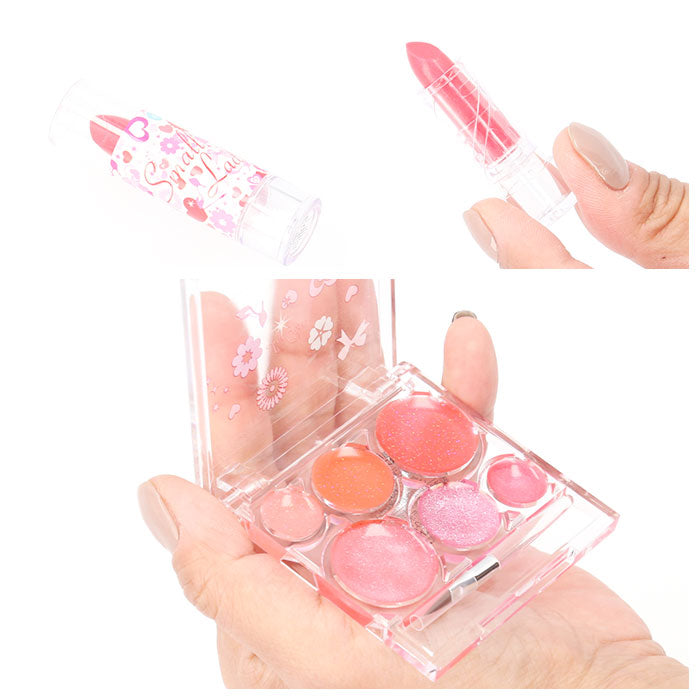 【PINKBOX・化粧品】 バニティ メイクボックス キッズ メイクセット 女の子 通販 コスメセット 化粧品セット メイクアップセット メイクアップボックス おままごと ごっこ遊び 知育玩具 かわいい メイク 化粧