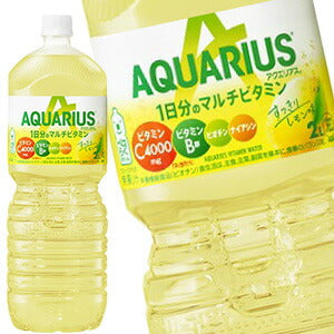 コカコーラ アクエリアス1日分のマルチビタミン ペコらくボトル2LPET×12本［6本×2箱］北海道、沖縄、離島は送料無料対象外［送料無料］【2〜3営業日以内に出荷】