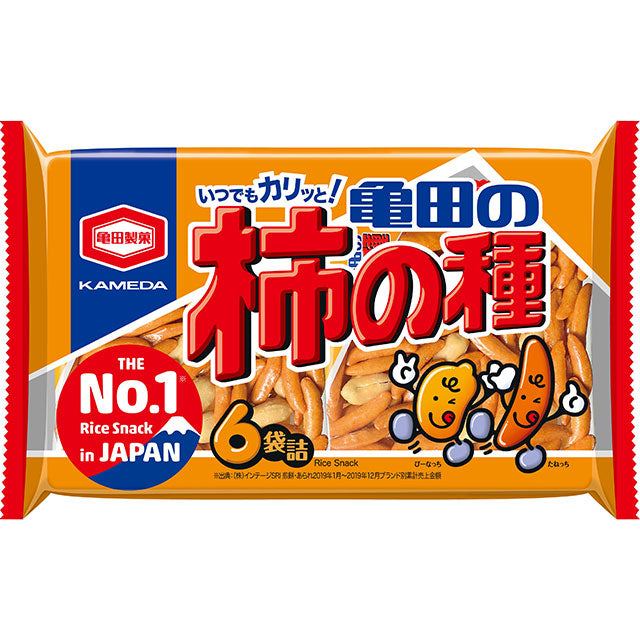 【送料無料】亀田製菓 亀田の柿の種 190ｇ（6袋詰）×12袋（1ケース）