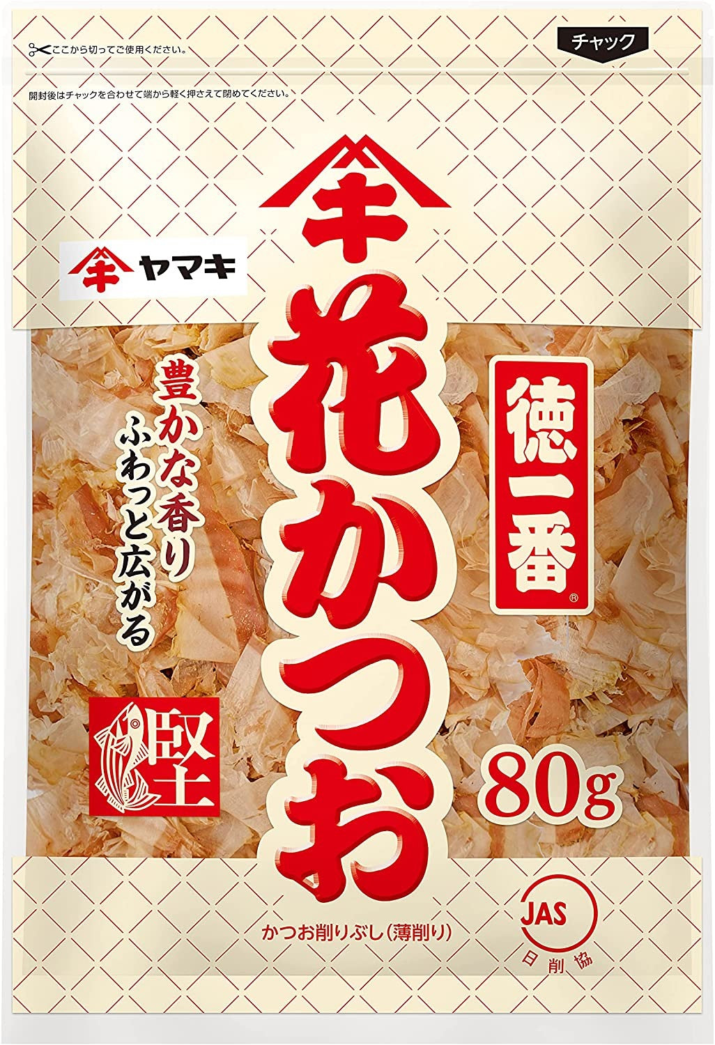【送料無料】ヤマキ 徳一番花かつお 80g×6個