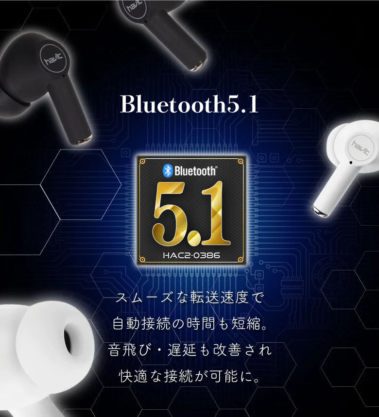 【ブラック】ワイヤレスイヤホン ノイズキャンセリング ANC Bluetooth5.1 iPhone  アンドロイド 高音質 自動ペアリング  アクティブノイズキャンセリング Android 片耳【エコ得】