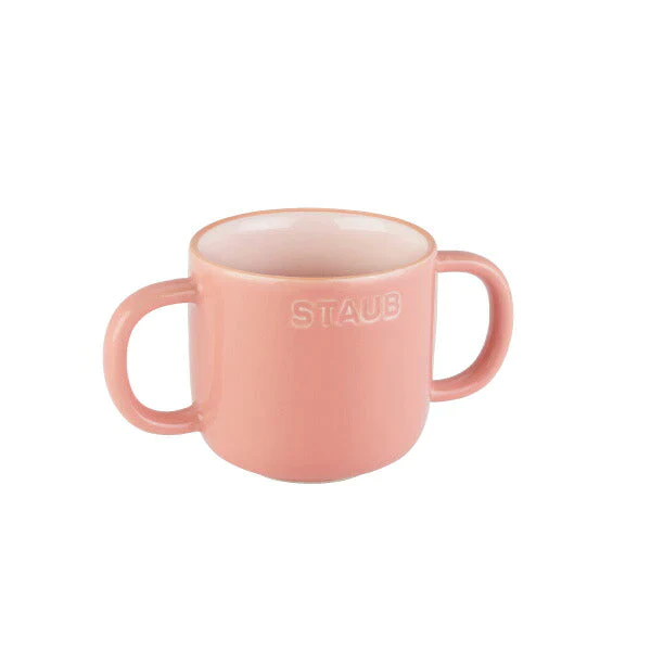 ストウブ ベビー＆キッズ テーブルウェアセット ピンク | STAUB 赤ちゃん用 食器 皿  マグ セラミック  子ども用 食器セット ギフト お祝い 出産祝い 陶器 食器 動物 どうぶつ デザイン プレート