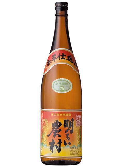 【送料無料】霧島町蒸留所 赤芋仕込み 明るい農村 25度 1.8L 1800ml×6本【北海道・沖縄県・東北・四国・九州地方は必ず送料がかかります】