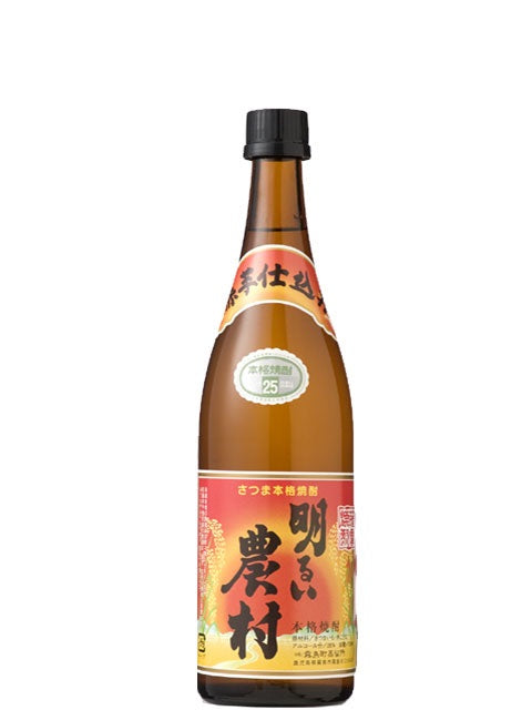 霧島町蒸留所 赤芋仕込み 明るい農村 25度 720ml 1本【ご注文は12本まで同梱可能】