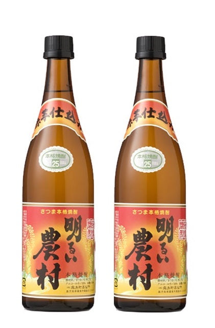 【送料無料】焼酎 霧島町蒸留所 赤芋仕込み 明るい農村 25度 720ml×2本【北海道・沖縄県・東北・四国・九州地方は必ず送料がかかります】【熨斗・ご贈答品の対応可】