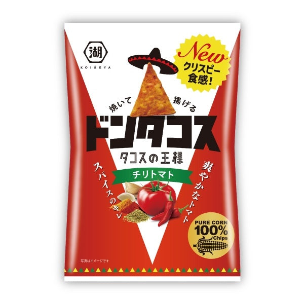 【送料無料】湖池屋 ドンタコス チリトマト 73g×12個