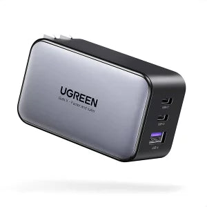 [UGREEN] USB-C　Nexode PD充電器（ACアダプター）65W　3ポート　CD244　ブラック