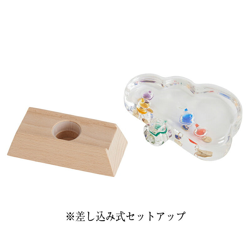 Fun Science ガリレオ ガラスフロート 温度計 クラウド 333-211 茶谷産業