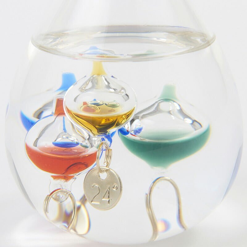 茶谷産業 Fun Science ガリレオ ガラスフロート 温度計 しずくSS 333-212 (4957907439968)