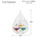 茶谷産業 Fun Science ガリレオ ガラスフロート 温度計 しずくSS 333-212 (4957907439968)