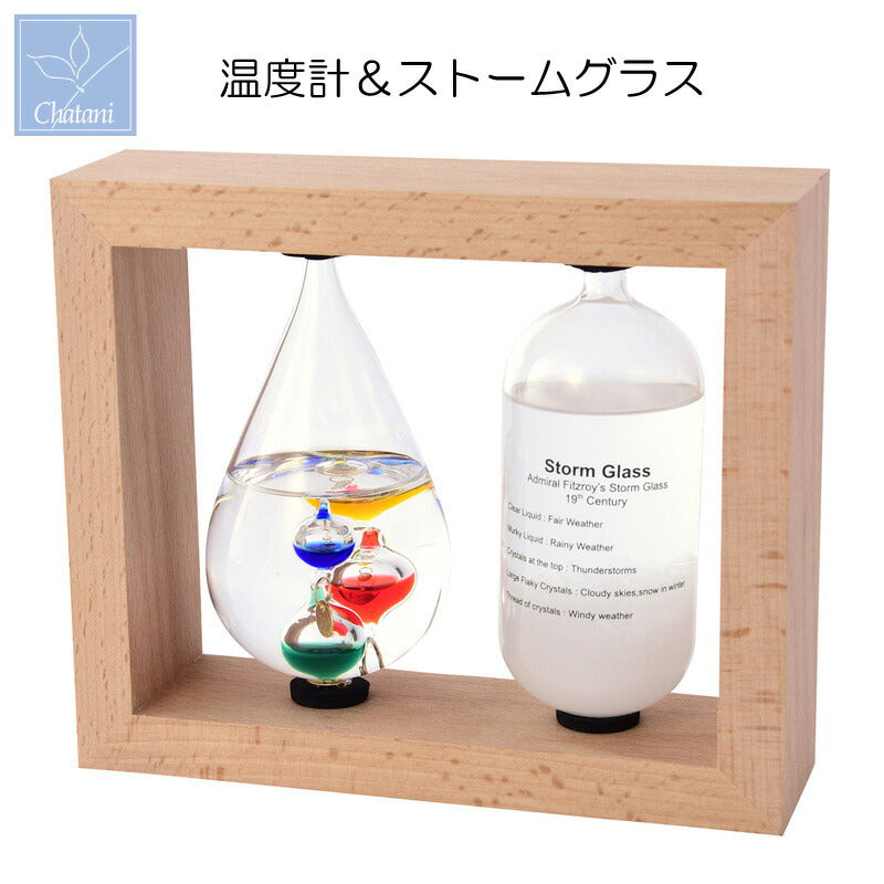 ファンサイエンス 温度計＆ストームグラス 333-272 茶谷産業