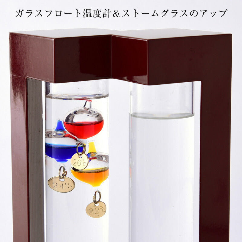 ファンサイエンス 温度計＆ストームグラス 大 333-273 茶谷産業 (4957907436653)