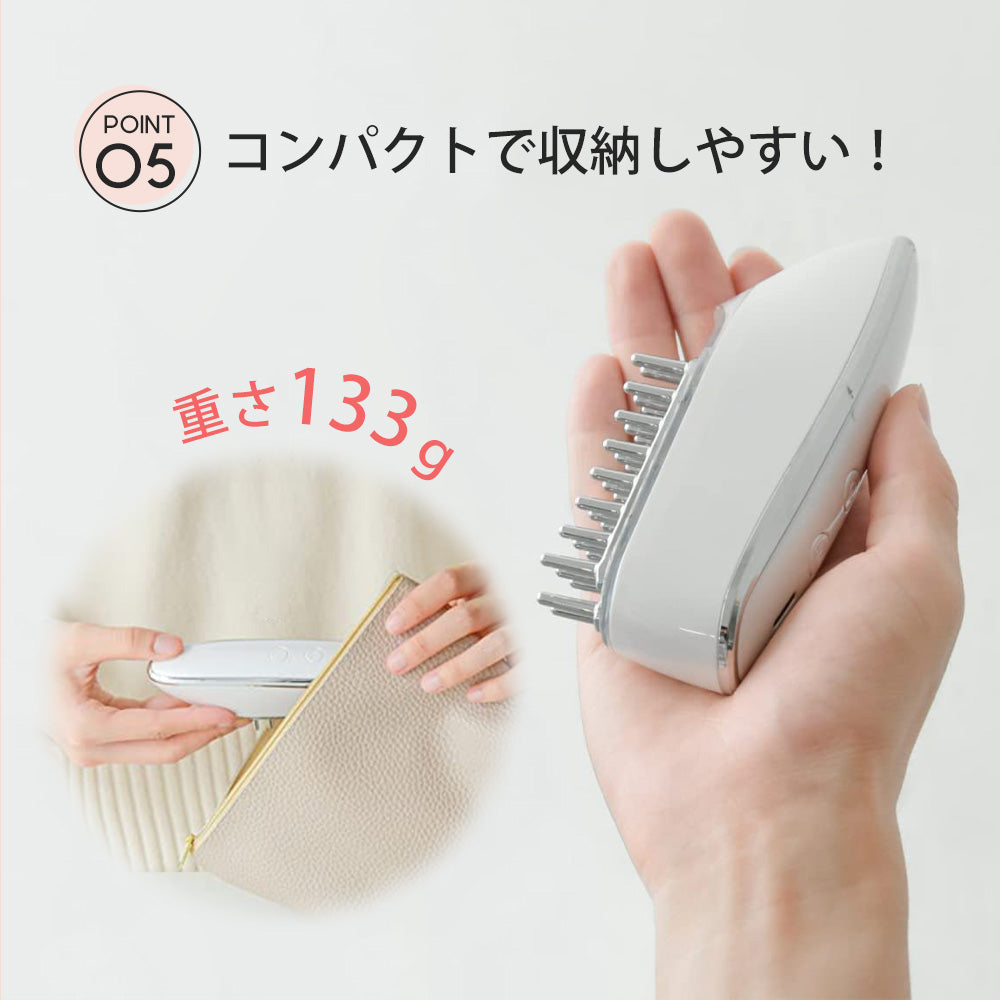 電動頭皮ブラシ ヘアブラシ EMS RF機能 3D振動 全身使用可 美顔器 たるみ しわ 頭皮ケア コードレス 防水 くし 美髪ケア 美容家電 USB充電式 敬老の日 女性 メンズ プレゼント 人気 母の日 KKS-189