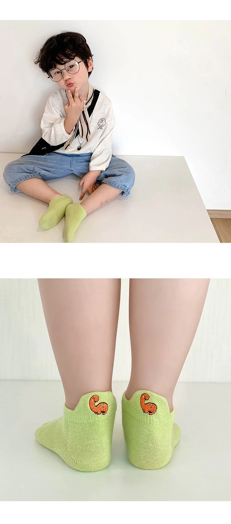 男の子用　お徳８足セット　サイズ　S：12-15cm（1歳ー3歳） 　即納　通気性　子ども　ソックス　短め　バック刺繍　可愛い　アンクルソックス　ショートソックス