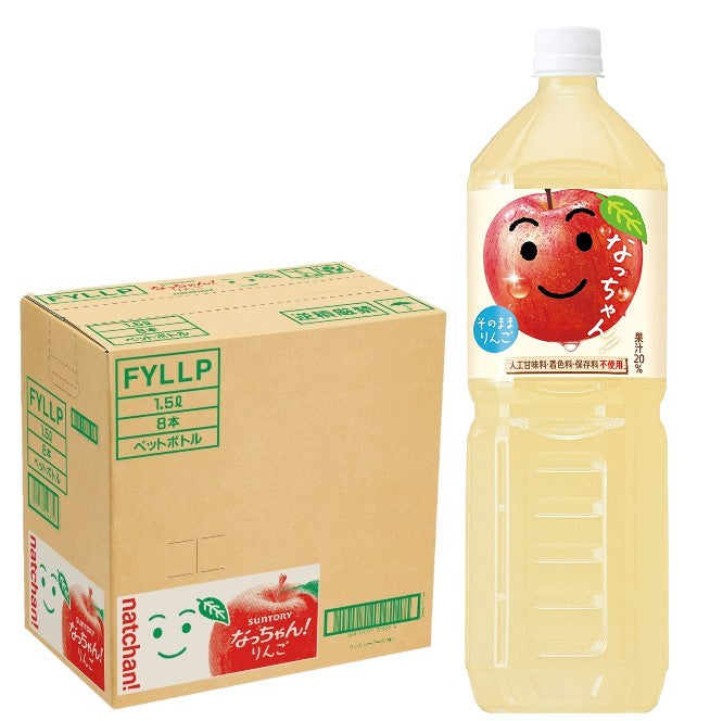 送料無料  サントリー なっちゃん！ りんご 1500ml 1.5L×8本/1ケース
