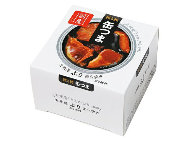 【送料無料】K&K 缶つま 九州産 ぶりあら炊き 150g×12個