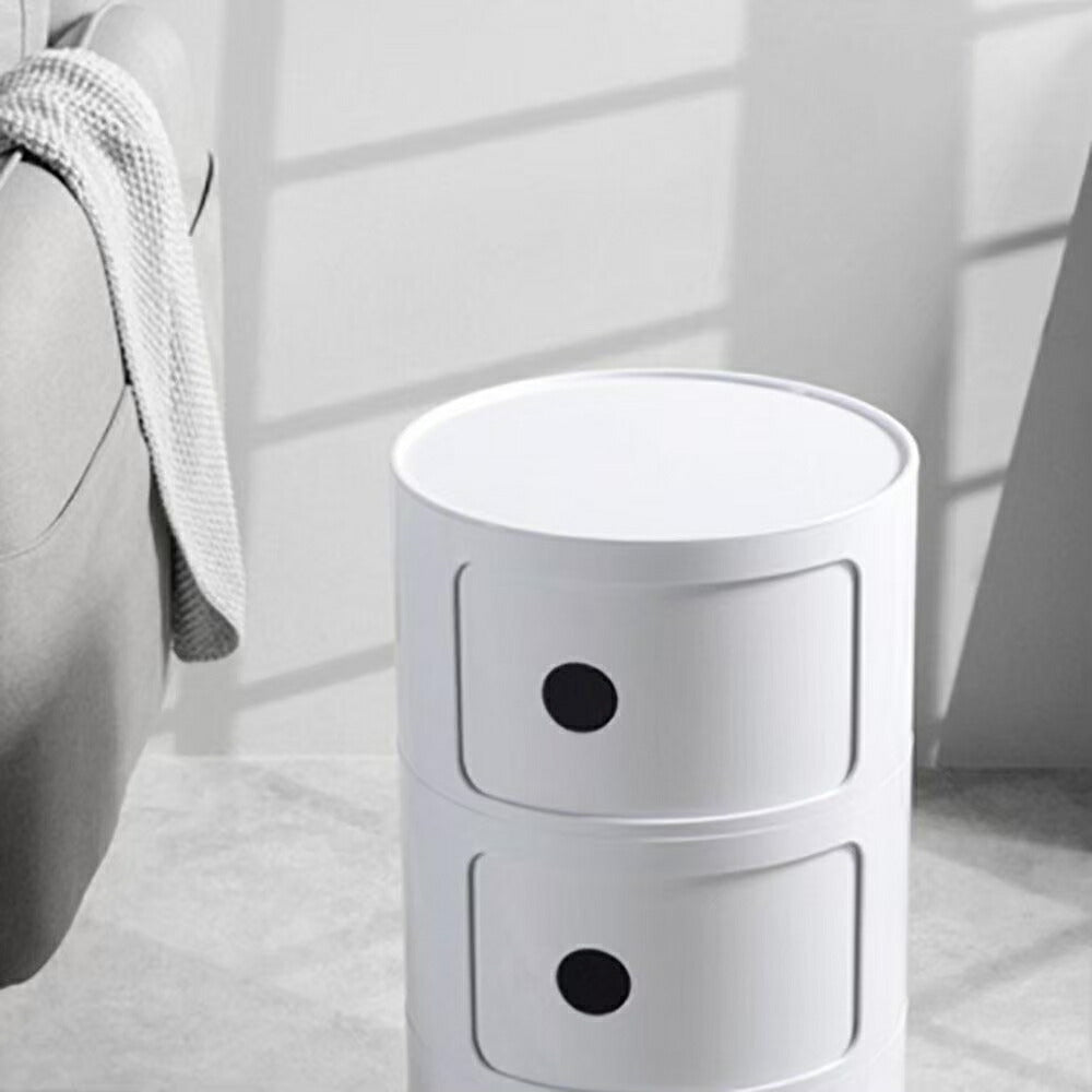 【人気商品】収納ボックス コンポニビリ リプロダクト 2段 収納 ホワイト プラスチック収納 収納BOX 円柱ラック リビングラック ラック キャビネット リビング 収納 デザイナーズ デザイナーズ家具 北欧 インテリア おしゃれ 玄関 かわいい