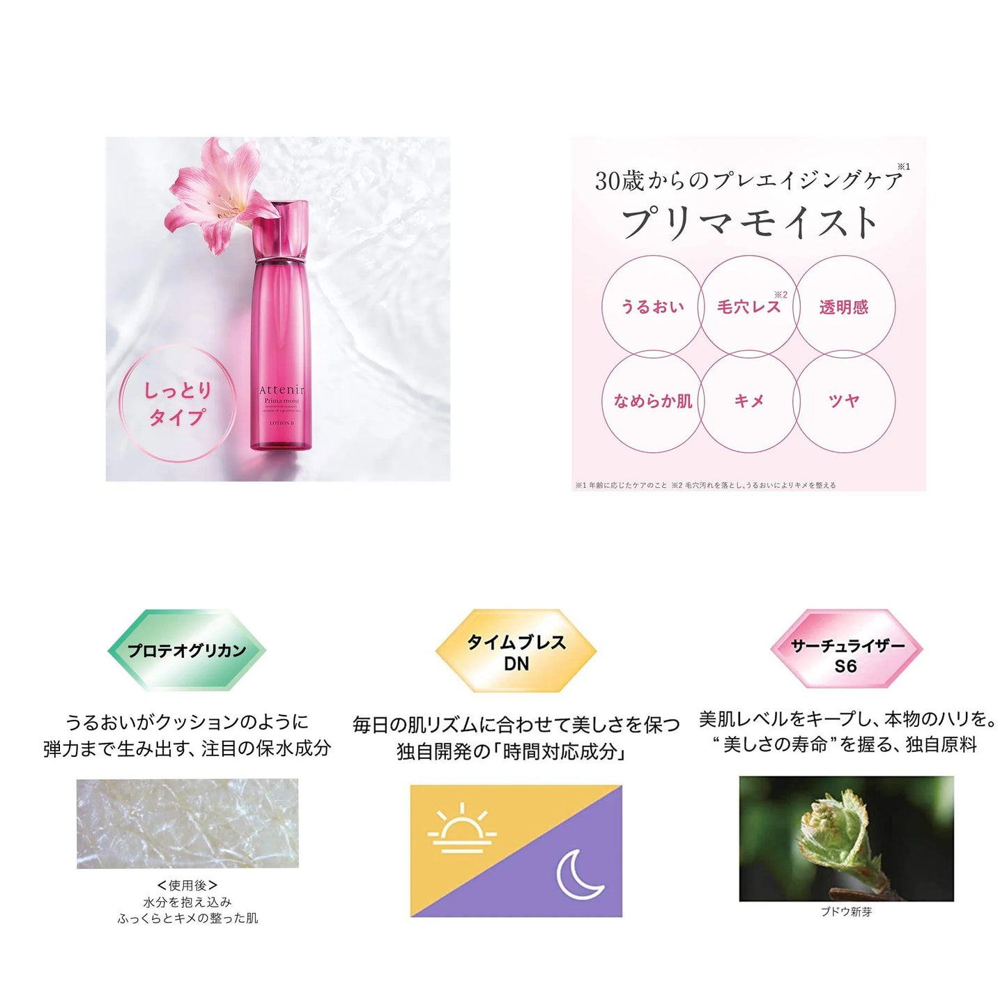 (1本) Attenir アテニア プリマモイスト ローション II (しっとりタイプ 化粧水) 150mL Prima moist LOTION ll