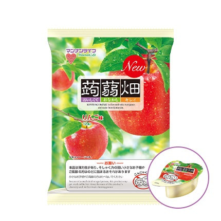 【送料無料】マンナンライフ 蒟蒻畑 りんご味 25g×12個入×2箱(24袋)