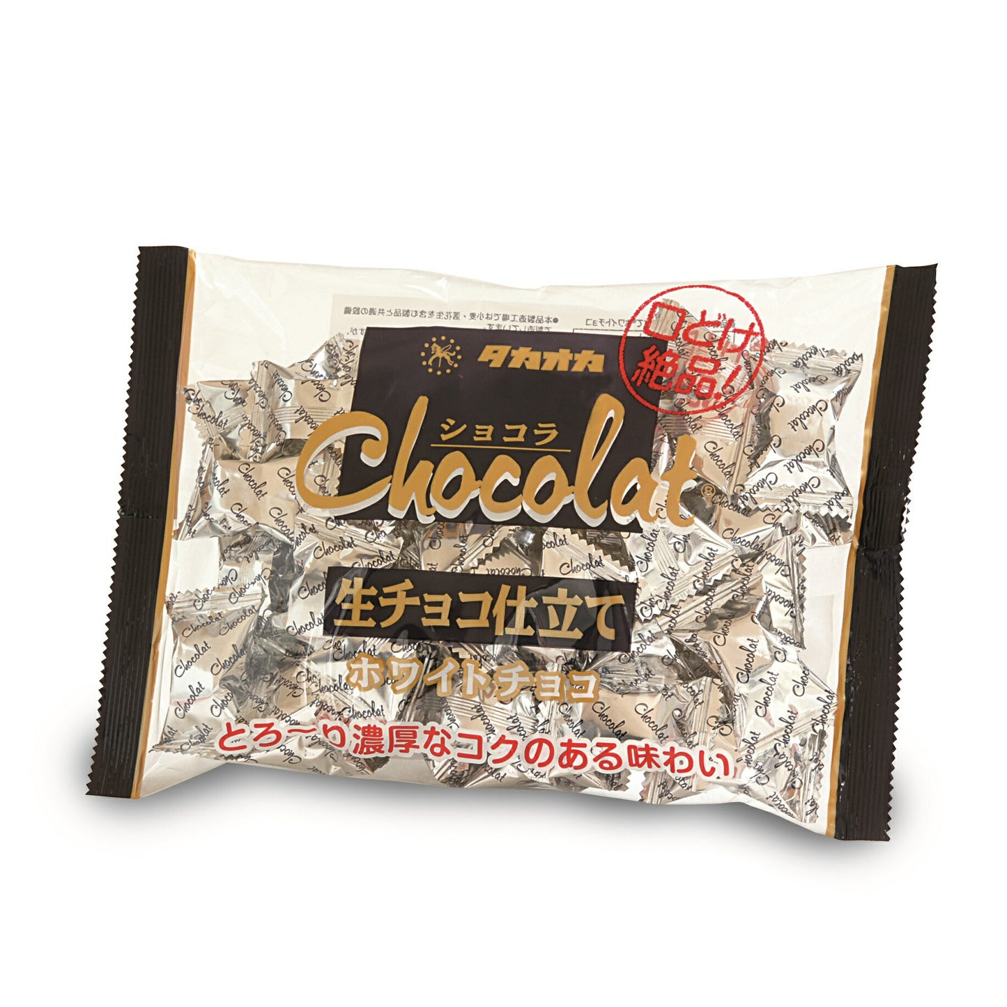 【送料無料】高岡食品工業タカオカ ショコラ 生チョコ仕立て ホワイト 150g×48袋