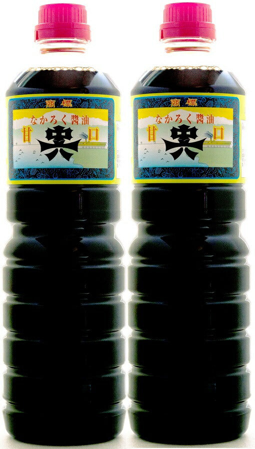 【送料無料】富山県 中六醸造元 甘口醤油 ペット 1000ml 1L×2本 新湊 魚に合う醤油 なかろく