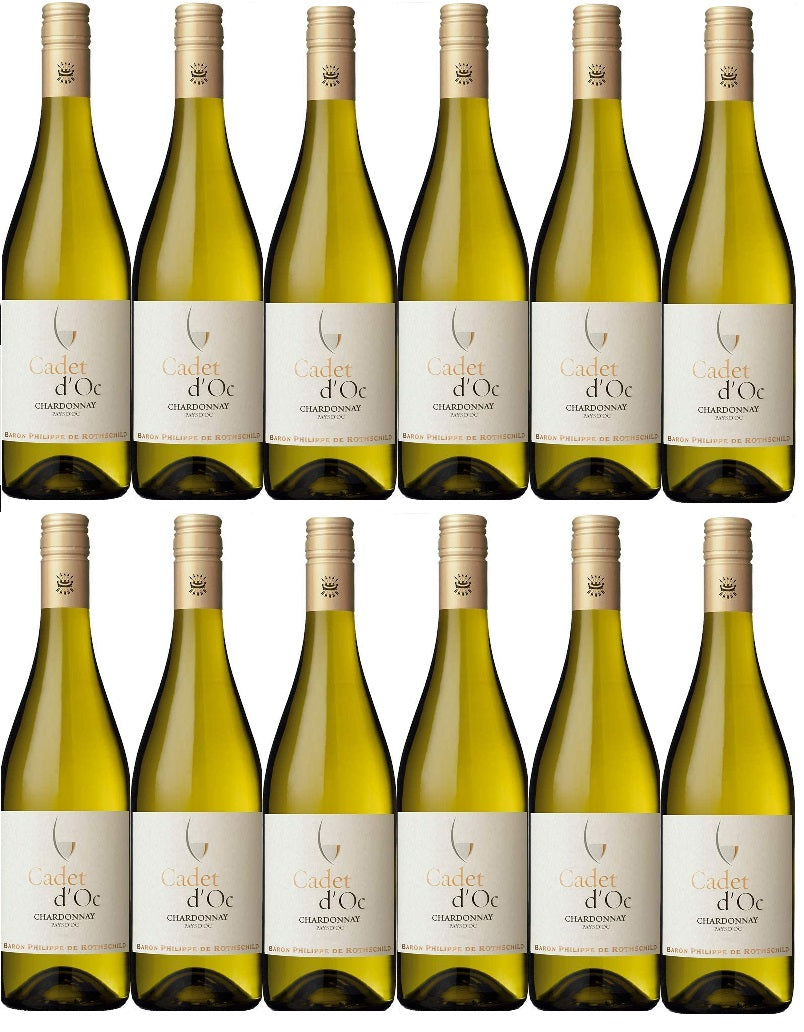 【送料無料】バロン フィリップ ド ロスチャイルド カデ・ドック シャルドネ 750ml×12本[白/ミディアムライト/フランス] 【北海道・沖縄県・東北・四国・九州地方は必ず送料がかかります】