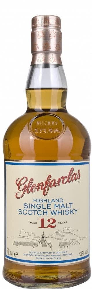 【並行輸入品】シングルモルト ウィスキー グレンファークラス 12年 43度 700ml 1本【12本まで1個口配送可能】