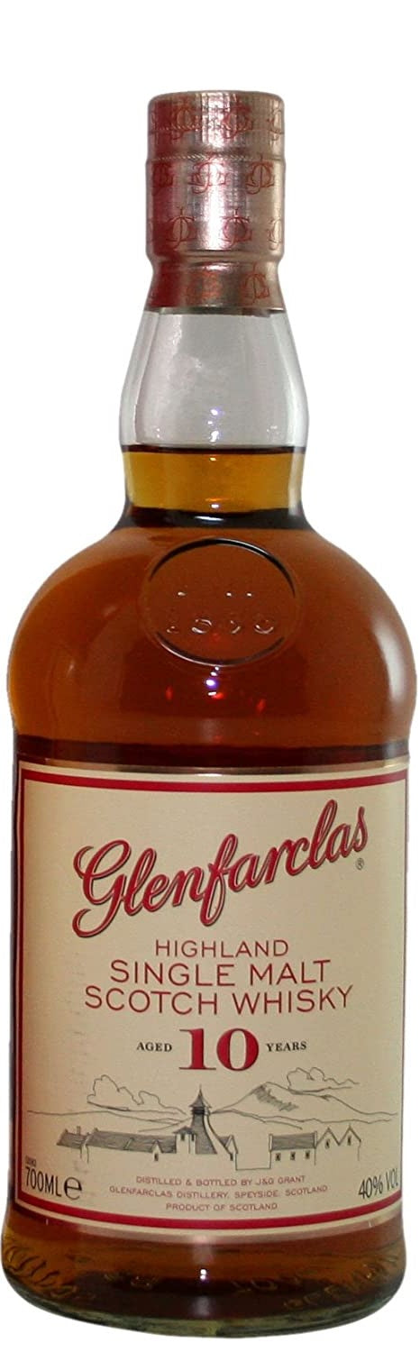 【並行輸入品】シングルモルト ウィスキー グレンファークラス 10年 40度 700ml 1本【ご注文は12本まで1個口配送可能】