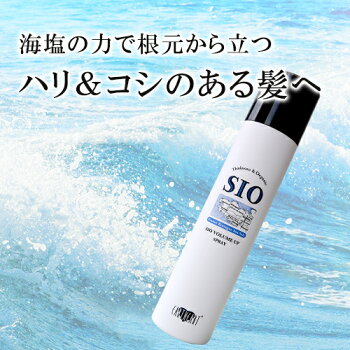【タイムセール】【美容室専売】海塩の力 SIO ボリュームアップスプレー (120g) / アルガンオイル配合 天然由来 根元からしっかり髪が立ち上がる！EARTHEART アースハート