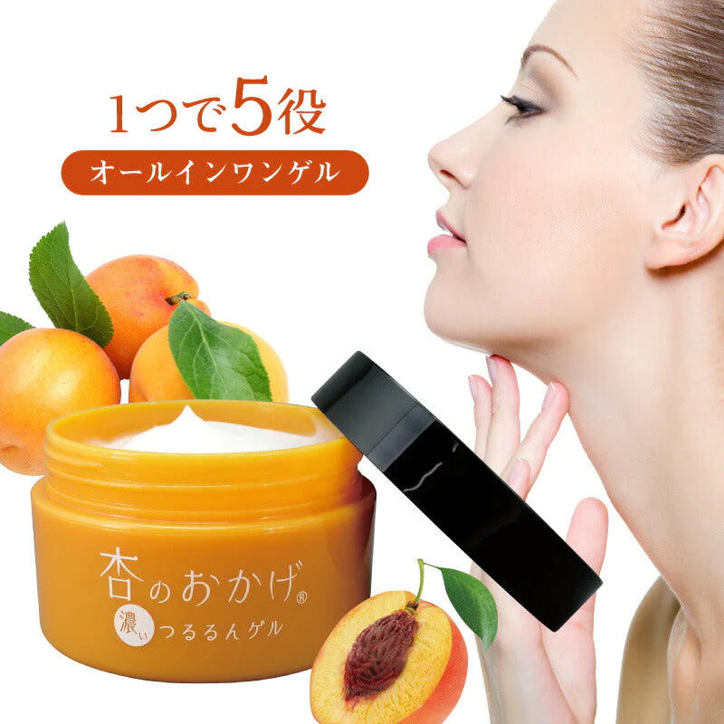 杏のおかげ 濃いつるるんゲル(100ｇ)スキンケア 無着色 無香料 防腐剤不使用 植物由来 保湿 アンズ 首 胸元 顔 デコルテ 化粧水 乳液 美容液 クリーム パック プレゼント