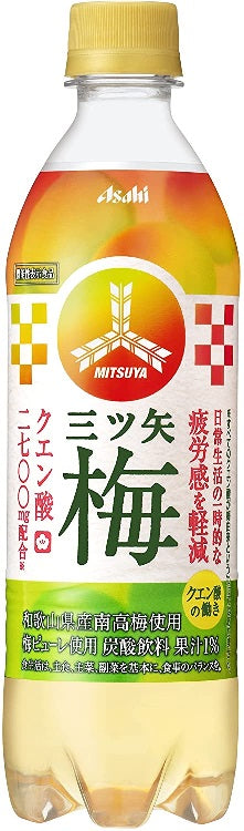【送料無料】アサヒ飲料 三ツ矢 梅 500ml×1ケース/24本