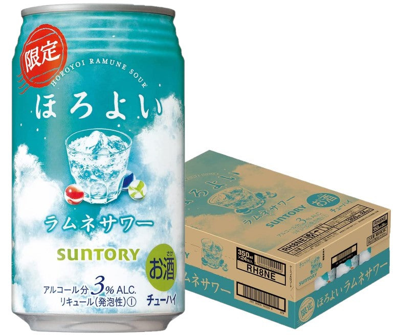 【送料無料】サントリー ほろよい ラムネサワー 350ml×1ケース/24本【北海道・東北・四国・九州地方は必ず送料がかかります】