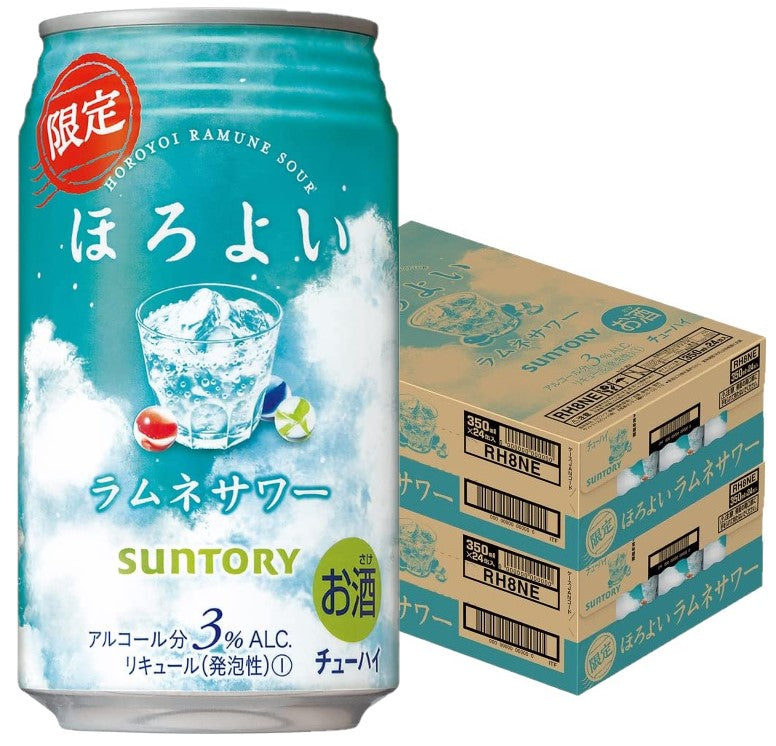 【送料無料】サントリー ほろよい ラムネサワー 350ml×2ケース/48本【北海道・東北・四国・九州・沖縄県は必ず送料がかかります】