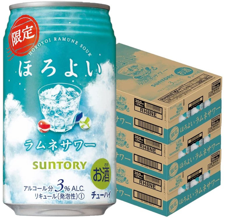 【送料無料】サントリー ほろよい ラムネサワー 350ml×3ケース/72本【北海道・東北・四国・九州・沖縄県は必ず送料がかかります】