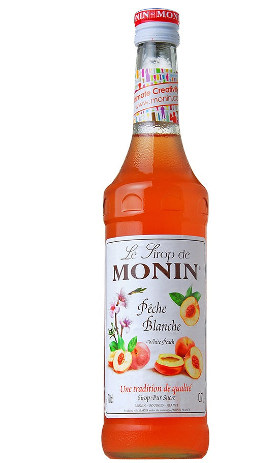 【送料無料】MONIN モナン ホワイトピーチ・シロップ 700ml 1本【ご注文は12本まで同梱可能】ノンアルコール シロップ