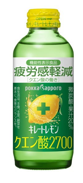 【訳あり】【ラベル汚損品】【送料無料】ポッカ キレートレモン クエン酸2700 155ml×22本